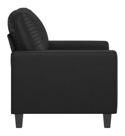 Fauteuil Noir 60 cm Similicuir