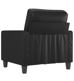 Fauteuil Noir 60 cm Similicuir