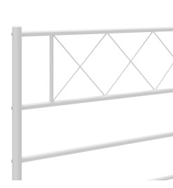 Tête de lit métal blanc 180 cm