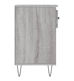 Armoire à chaussures Sonoma gris 102x36x60 cm Bois d'ingénierie