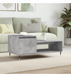 Table basse Gris béton 100x50x45 cm Bois d'ingénierie