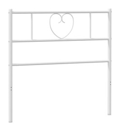 Tête de lit métal blanc 75 cm