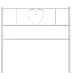 Tête de lit métal blanc 75 cm