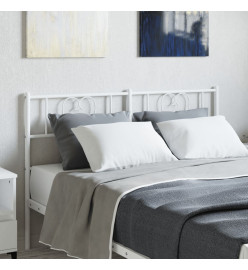 Tête de lit métal blanc 150 cm