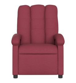 Fauteuil de massage inclinable Rouge bordeaux Tissu