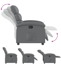 Fauteuil inclinable Gris Similicuir