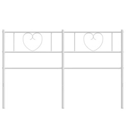 Tête de lit métal blanc 135 cm