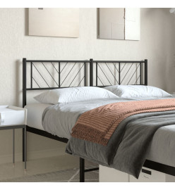 Tête de lit métal noir 120 cm
