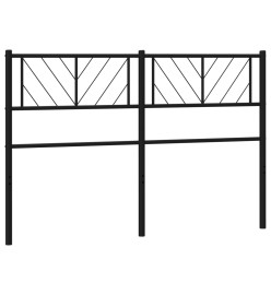 Tête de lit métal noir 120 cm