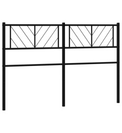 Tête de lit métal noir 120 cm