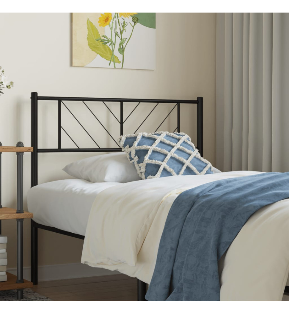 Tête de lit métal noir 80 cm Tête de lit métal noir 80 cm