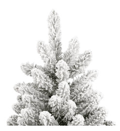 Sapin de Noël artificiel à charnières avec neige floquée 270 cm