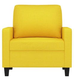 Fauteuil Jaune clair 60 cm Tissu