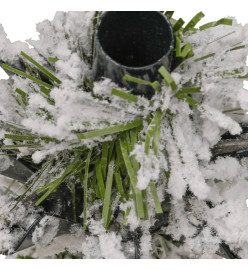 Sapin de Noël artificiel à charnières avec neige floquée 210 cm