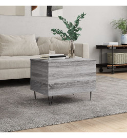 Table basse Sonoma gris 60x44,5x45 cm Bois d'ingénierie