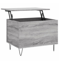 Table basse Sonoma gris 60x44,5x45 cm Bois d'ingénierie
