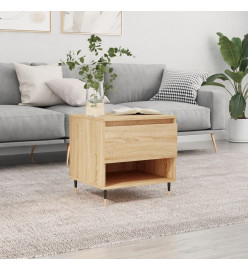 Table basse chêne sonoma 50x46x50 cm bois d'ingénierie