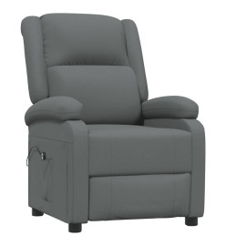 Fauteuil inclinable électrique Gris foncé Tissu