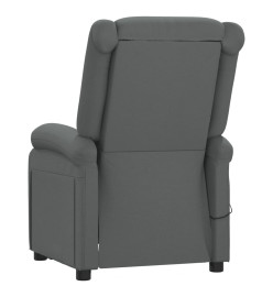 Fauteuil inclinable électrique Gris foncé Tissu