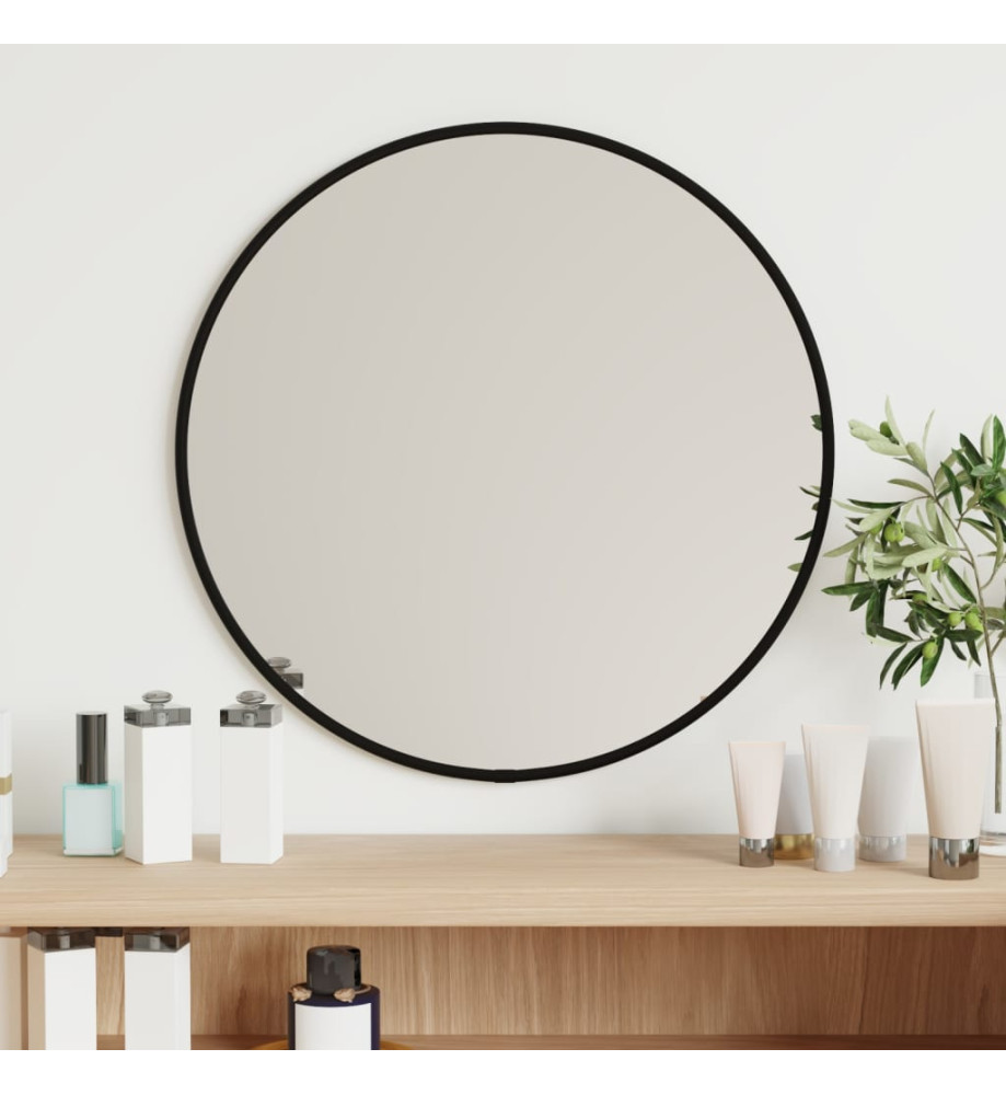 Miroir mural Noir Ø 40 cm Rond