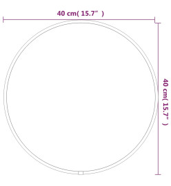 Miroir mural Noir Ø 40 cm Rond