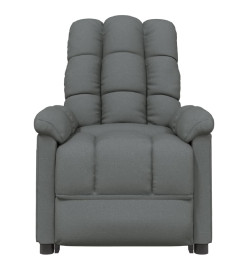 Fauteuil inclinable électrique Gris foncé Tissu