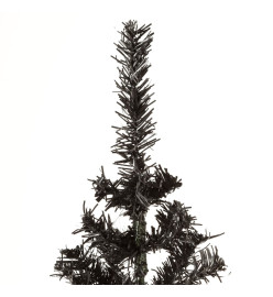 Sapin de Noël étroit Noir 150 cm