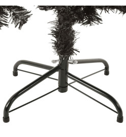 Sapin de Noël étroit Noir 150 cm