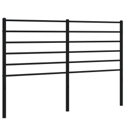 Tête de lit métal noir 140 cm