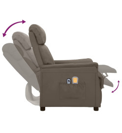 Fauteuil de massage électrique Gris Similicuir