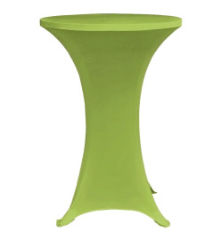 Housse de table extensible 2 pcs 60 cm Verte