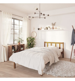 Cadre de lit Marron miel Bois de pin massif 100x200 cm