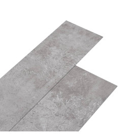 Planche de plancher PVC autoadhésif 5,21 m² 2 mm Gris terre