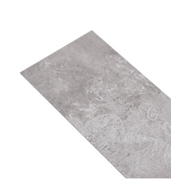 Planche de plancher PVC autoadhésif 5,21 m² 2 mm Gris terre