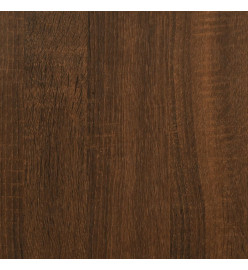 Cadre de lit chêne marron 140x190 cm bois d'ingénierie