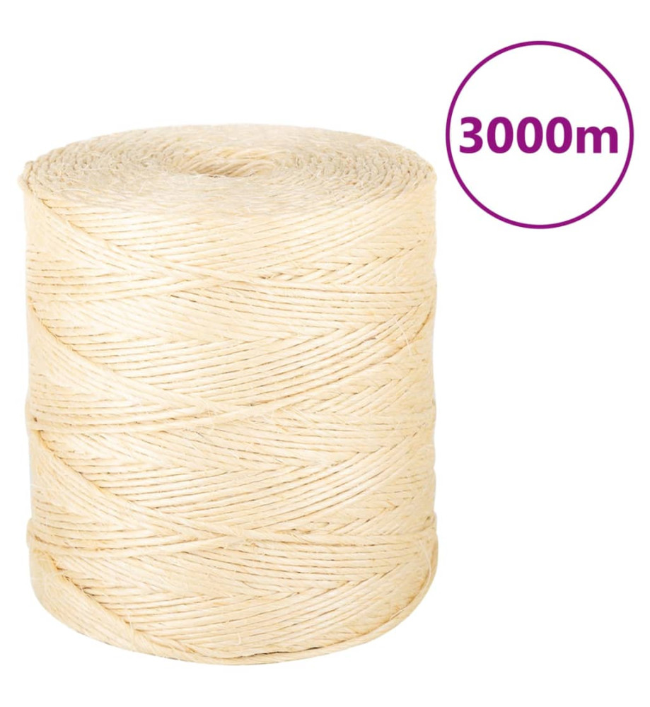 Corde 100 % sisal 2 mm 3000 m