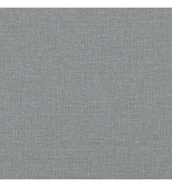 Lit de jour avec gigogne et tiroirs gris clair 90x190 cm tissu