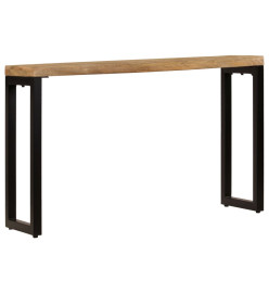 Table console 120x35x76 cm Bois de manguier solide et acier