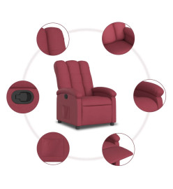 Fauteuil inclinable Rouge bordeaux Tissu