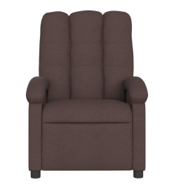 Fauteuil inclinable Marron foncé Tissu