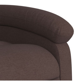 Fauteuil inclinable Marron foncé Tissu