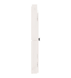 Portes de cuisine d'extérieur 2 pcs blanc bois de pin massif