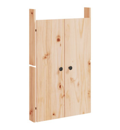 Portes de cuisine d'extérieur 50x9x82 cm bois de pin massif