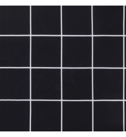 Coussins de palette 3 pcs motif à carreaux noir tissu Oxford