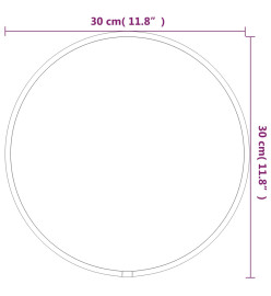 Miroir mural Doré Ø 30 cm Rond