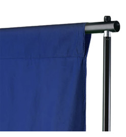 Toile de fond Coton Bleu 500x300 cm Incrustation