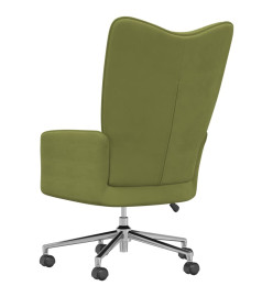 Chaise de relaxation Vert clair Velours