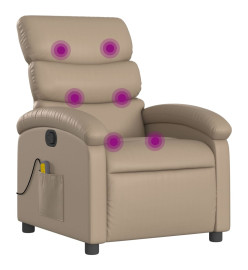 Fauteuil de massage inclinable Cappuccino Similicuir