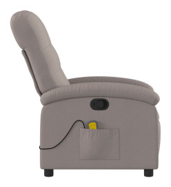 Fauteuil de massage inclinable Taupe Tissu