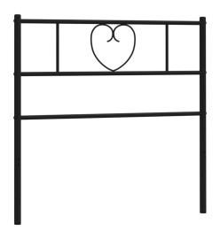 Tête de lit métal noir 100 cm